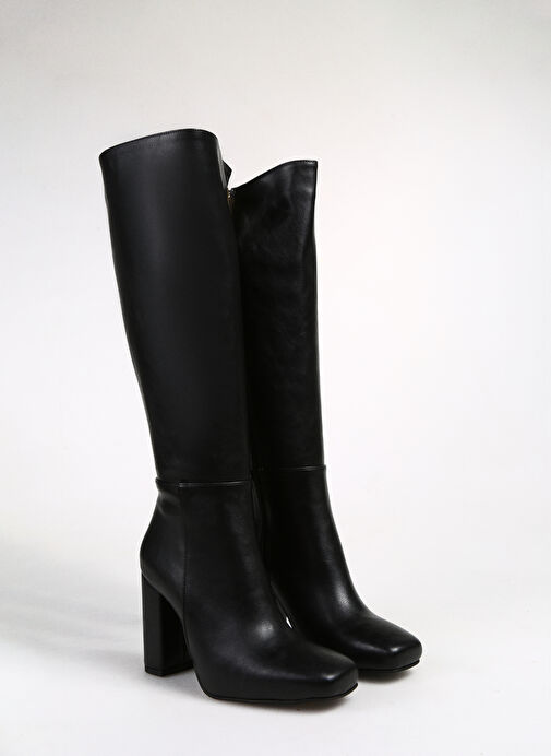 Fabrika Siyah Kadın Topuklu Çizme ODISE - Görsel 3