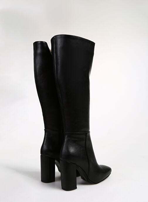 Fabrika Siyah Kadın Topuklu Çizme ODISE - Görsel 4