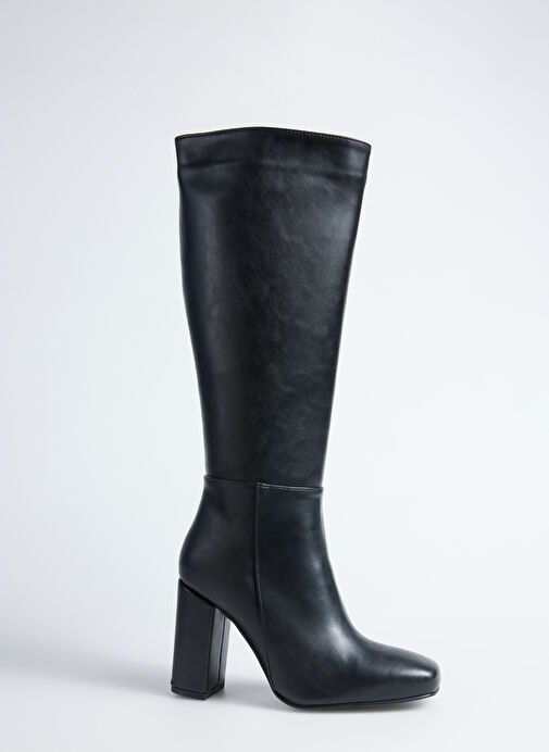 Fabrika Siyah Kadın Topuklu Çizme ODISE - Görsel 7