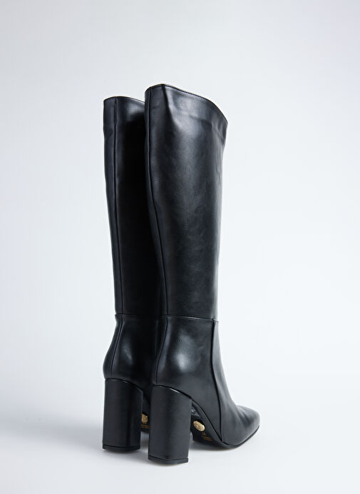 Fabrika Siyah Kadın Topuklu Çizme ODISE - Görsel 9