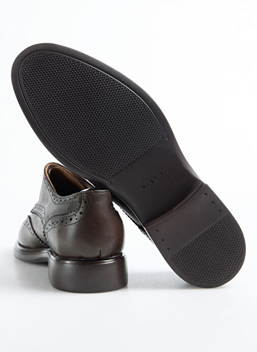 Fabrika Kahve Erkek Deri Klasik Ayakkabı CALABRIA - Görsel 7
