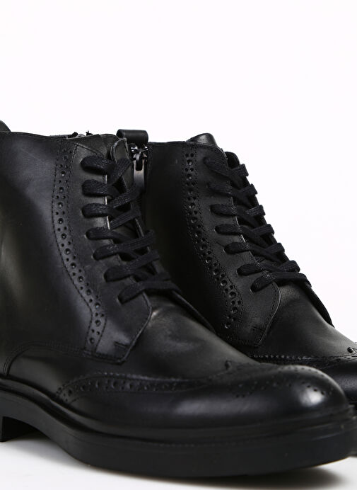 Fabrika Deri Siyah Erkek Bot BODRI - Görsel 6