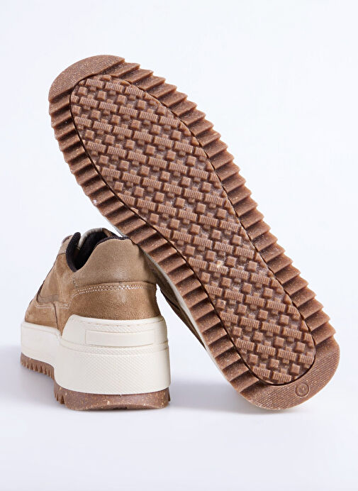Fabrika Bej Erkek Deri Sneaker CERIGNO - Görsel 7