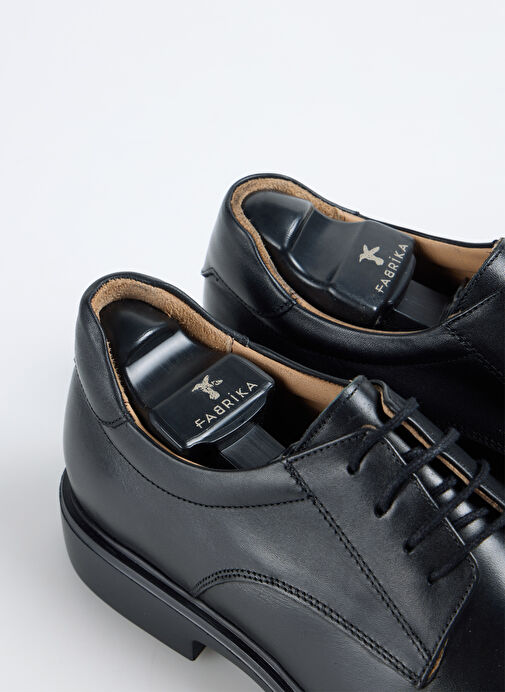 Fabrika Siyah Erkek Deri Klasik Ayakkabı CAOX - Görsel 5