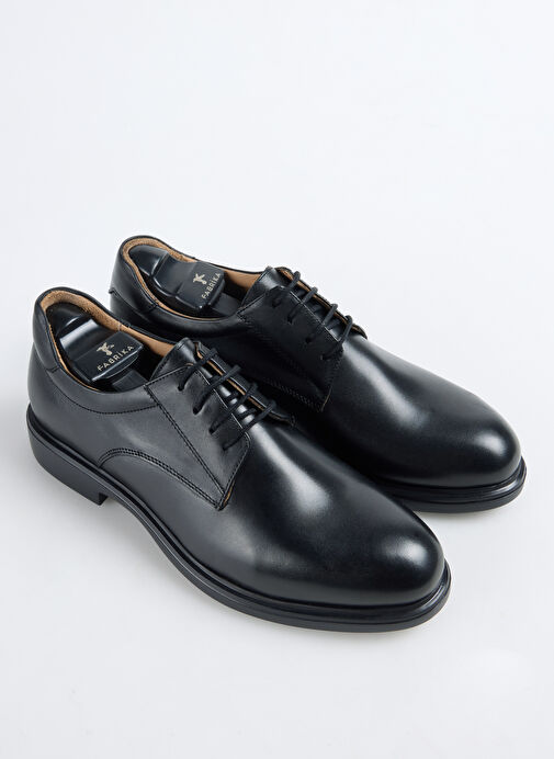 Fabrika Siyah Erkek Deri Klasik Ayakkabı CAOX - Görsel 4