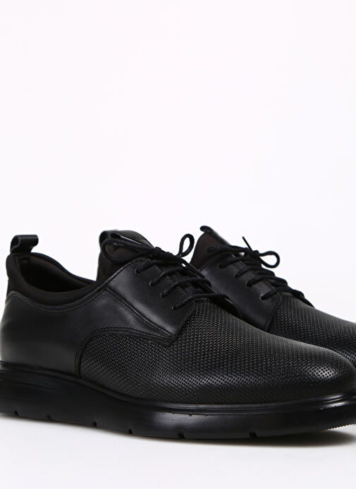 Fabrika Comfort Siyah Erkek Deri Klasik Ayakkabı AVELINO - Görsel 6