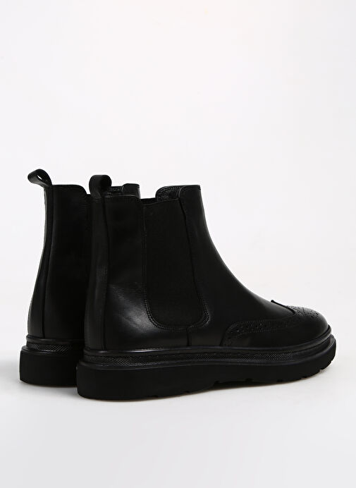 Fabrika Comfort Siyah Erkek Deri Bot CANCELO - Görsel 4