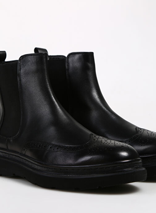 Fabrika Comfort Siyah Erkek Deri Bot CANCELO - Görsel 6