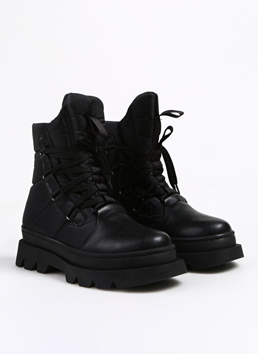 F By Fabrika Siyah Kadın Bot HIKA - Görsel 3