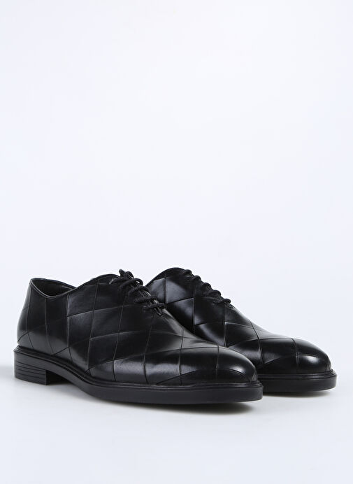 Fabrika Siyah Erkek Deri Klasik Ayakkabı CURY - Görsel 3