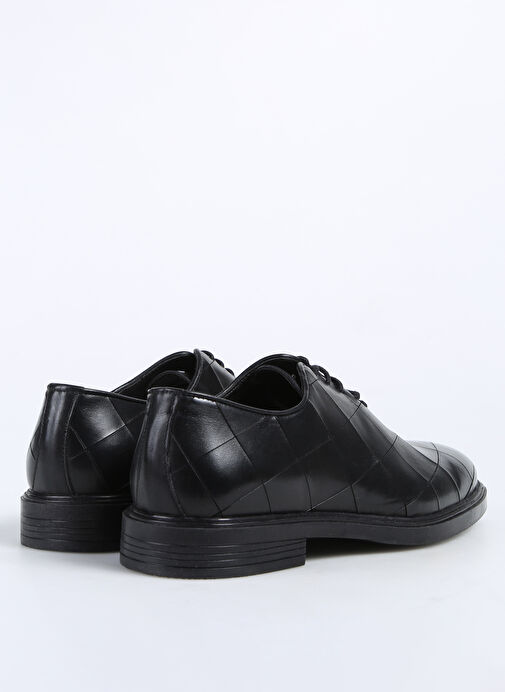 Fabrika Siyah Erkek Deri Klasik Ayakkabı CURY - Görsel 4