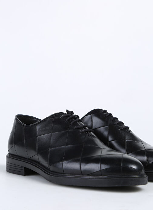 Fabrika Siyah Erkek Deri Klasik Ayakkabı CURY - Görsel 6