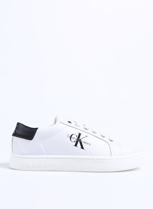 Calvin Klein Beyaz Erkek Deri Sneaker CLASSICCUPLOWLACEUP LTH ML