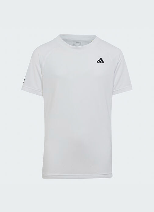 adidas Beyaz Kız Çocuk Bisiklet Yaka Kısa Kollu Düz T-Shirt HS0551 G CLUB TEE