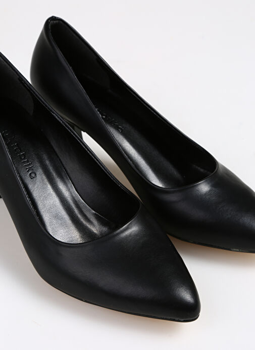 F By Fabrika Siyah Kadın Topuklu Ayakkabı SNIPE - Görsel 6