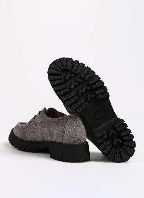 F By Fabrika Gri Kadın Süet Günlük Ayakkabı SISI - Görsel 5