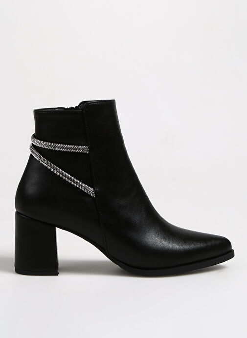 F By Fabrika Siyah Kadın Topuklu Bot CHURCH - Görsel 2