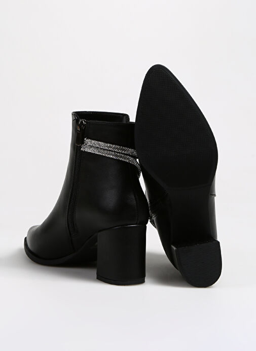 F By Fabrika Siyah Kadın Topuklu Bot CHURCH - Görsel 5