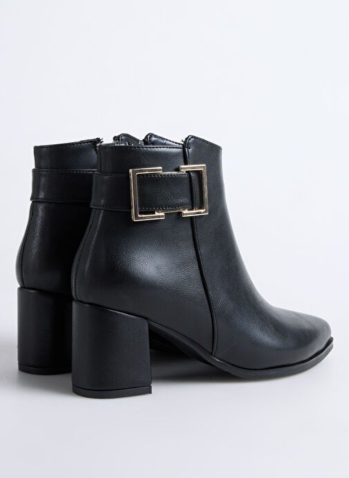 Siyah Kadın Topuklu Bot HAYLE - Görsel 4