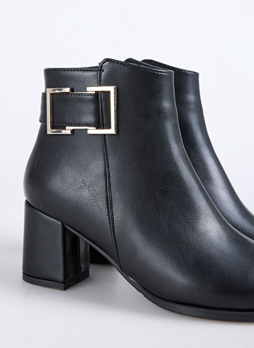 Siyah Kadın Topuklu Bot HAYLE - Görsel 6