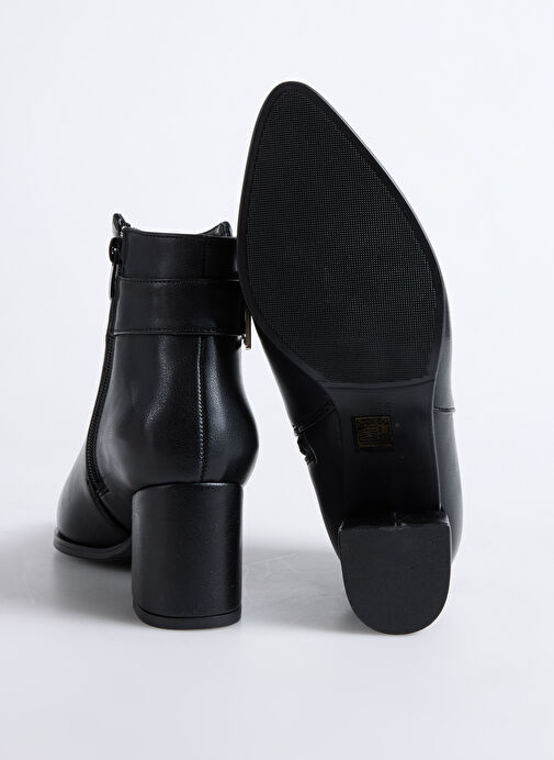 Siyah Kadın Topuklu Bot HAYLE - Görsel 5