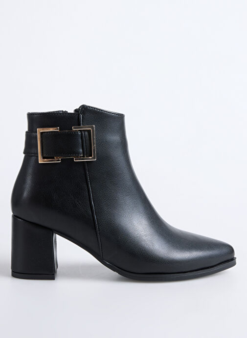 Siyah Kadın Topuklu Bot HAYLE - Görsel 2