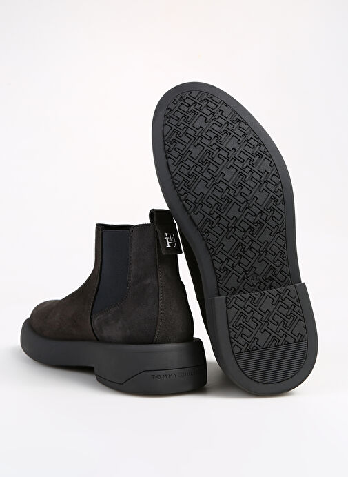 Tommy Hilfiger Süet Gri Erkek Bot FASHION HILFIGER SUEDE CHELSEA - Görsel 5