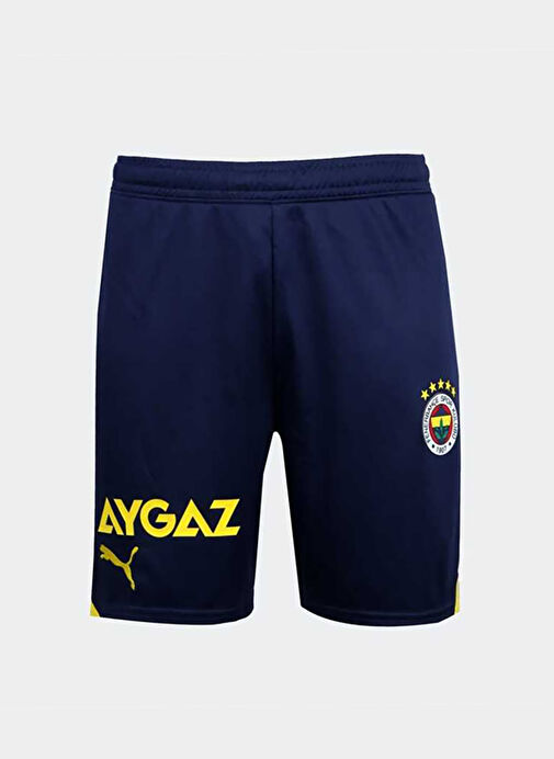 Puma Mavi Erkek Çocuk Diz Üstü Lastikli Fenerbahçe Şort FSK Shorts Replica Jr