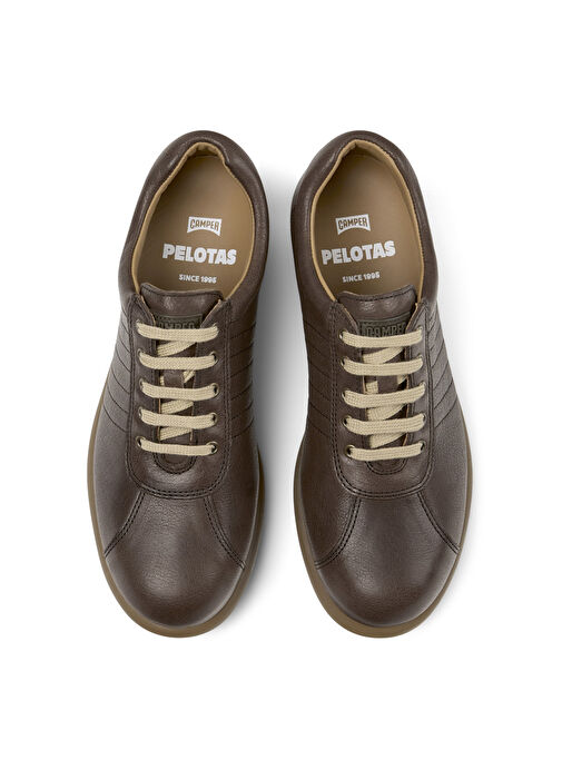 Camper Koyu Kahverengi Kadın Deri Klasik Ayakkabı 27205-277 - Görsel 4