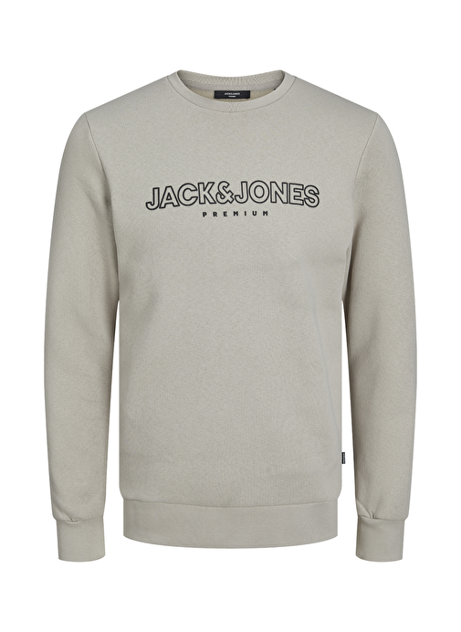 Jack & Jones Bisiklet Yaka Taş Erkek Sweatshırt 12250970_JPRBLAJASON BRANDING SWEAT