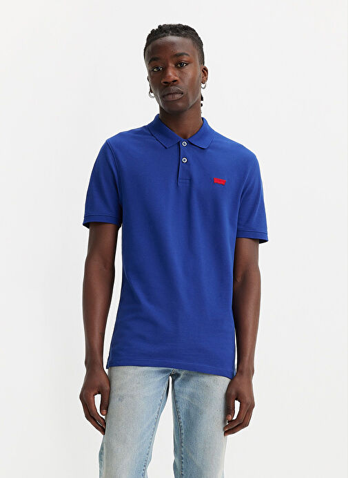 Levis Mavi Erkek Polo Normal Kalıp Polo T-Shirt A4842-0021_SLIM HOUSEMARK POLO SODA