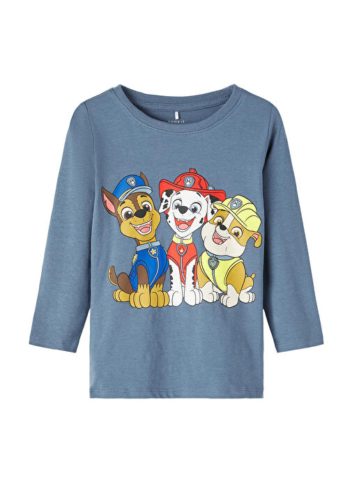 Name İt Mavi Erkek Çocuk T-Shirt NMMJARIM PAWPATROL LS TOP CPLG