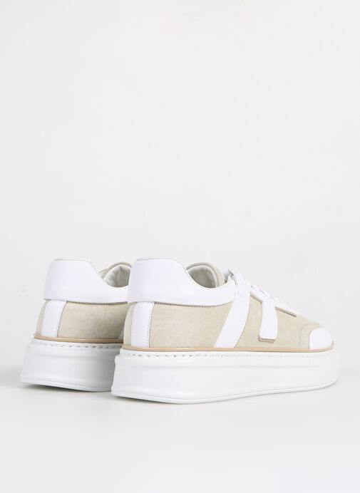 Fabi Beyaz-Bej Erkek Sneaker FU0828.B00ZIP82N - Görsel 4