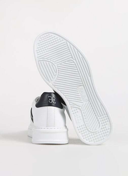 Fabi Beyaz-Siyah Erkek Deri Sneaker FU0456.B04ZIP18N - Görsel 6