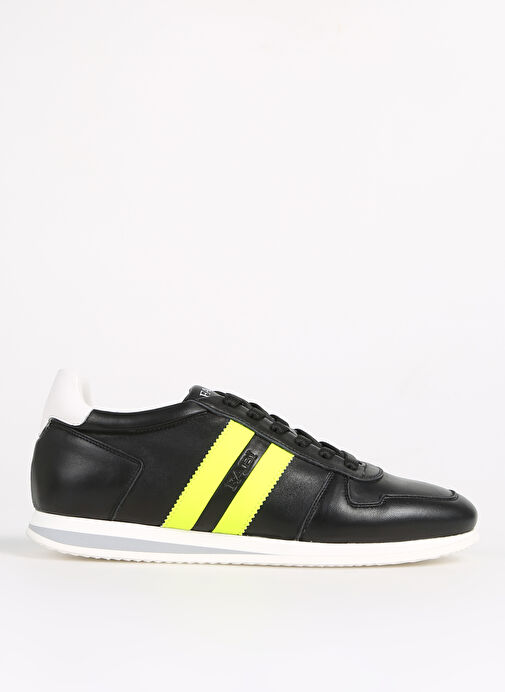 Fabi Siyah-Sarı Erkek Deri Sneaker FU0508.B00OLM87N - Görsel 2