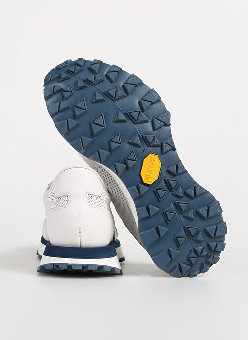 Fabi Beyaz-Lacivert Erkek deri Sneaker FU0876.B00MIO46M - Görsel 6