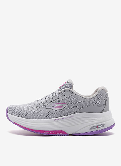 Skechers 125129 GYLV GO WALK DİSTANCE WALKER Gri - Mor Deri Kadın Yürüyüş Ayakkabısı - Görsel 2