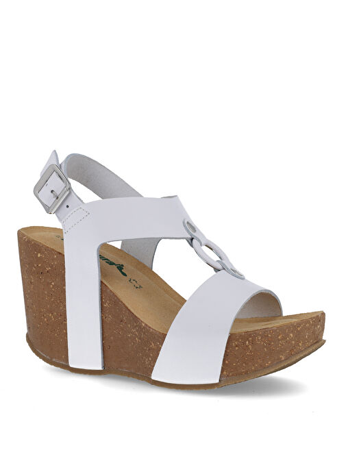 Più Natura Beyaz Kadın Deri Sandalet 29 A 2180 IMB - Görsel 3