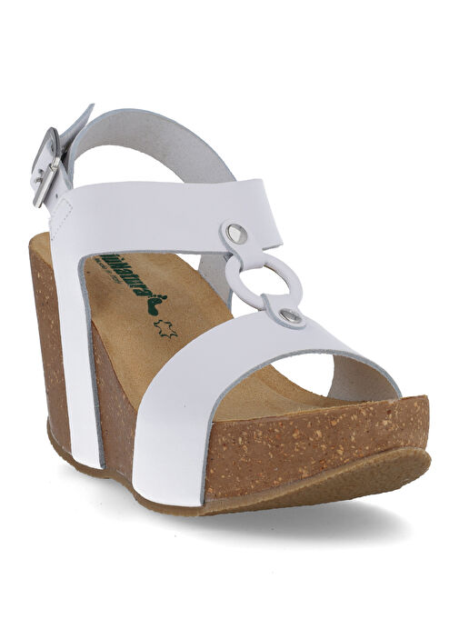 Più Natura Beyaz Kadın Deri Sandalet 29 A 2180 IMB - Görsel 4