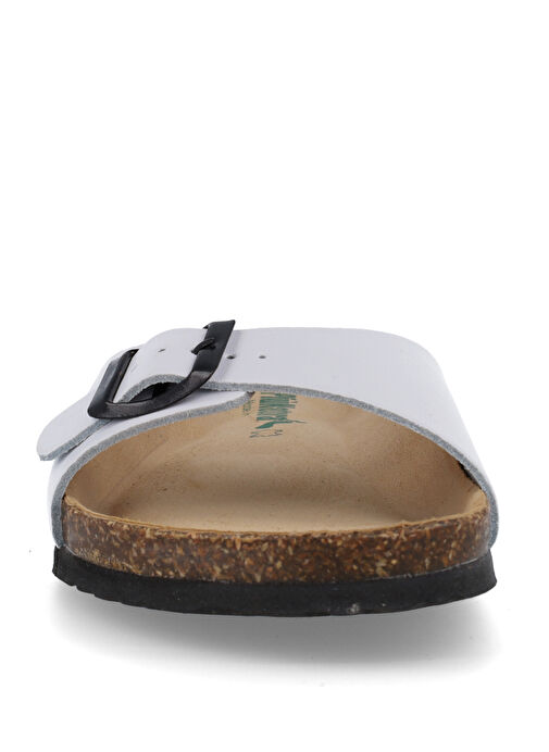 Più Natura Beyaz Kadın Deri Terlik 11 PASTIME IMB - Görsel 2