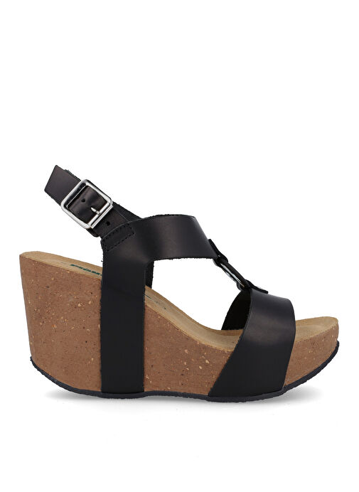 Più Natura Siyah Kadın Deri Sandalet 29 A 2180 IMB - Görsel 2