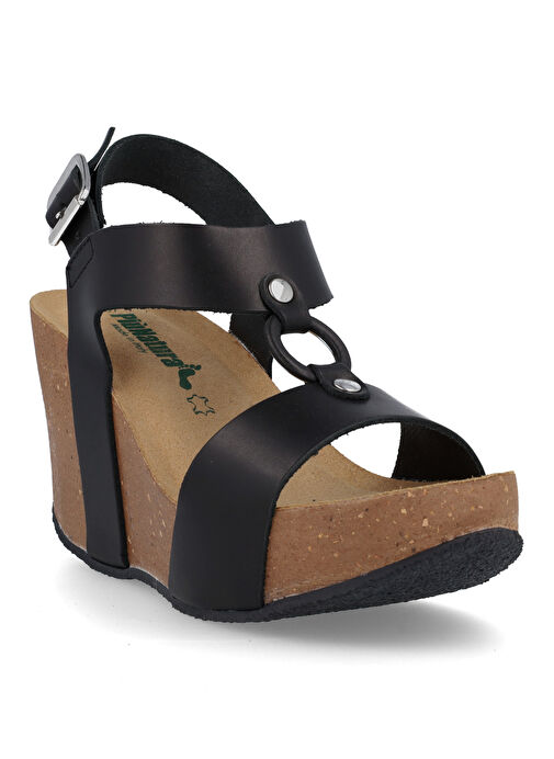 Più Natura Siyah Kadın Deri Sandalet 29 A 2180 IMB - Görsel 4