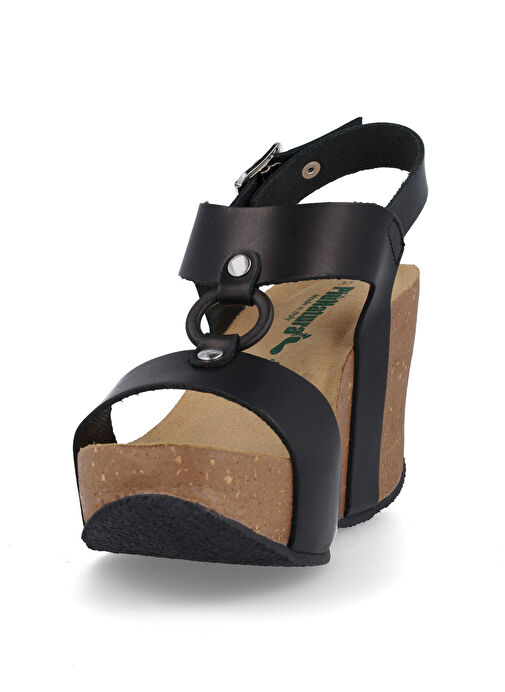 Più Natura Siyah Kadın Deri Sandalet 29 A 2180 IMB - Görsel 6