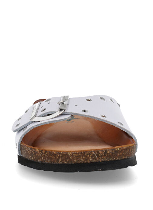 Più Natura Beyaz Kadın Deri Terlik 11 PASTIME RB23 IMB - Görsel 5