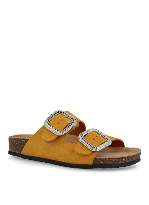 Più Natura Sarı Kadın Süet Terlik 11 A 2387 IMB - Görsel 3