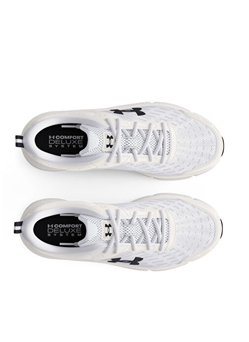 Under Armour 3026175-104 UA Charged Assert 10 Beyaz Erkek Koşu Ayakkabısı - Görsel 5