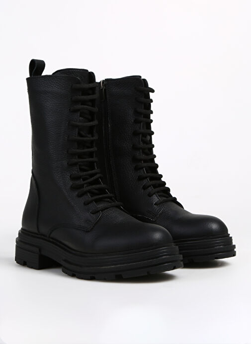 Hammer Jack Siyah Kadın Deri Bot 455 2334-Z - Görsel 3