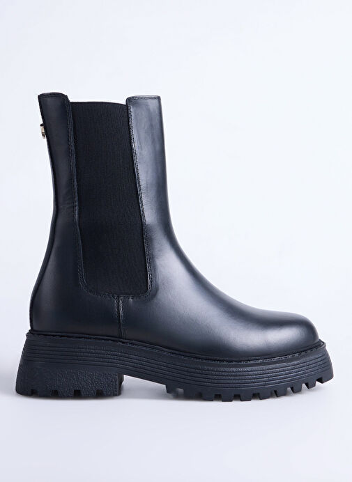 Fabrika Siyah Kadın Deri Bot VICENTE NEW - Görsel 2