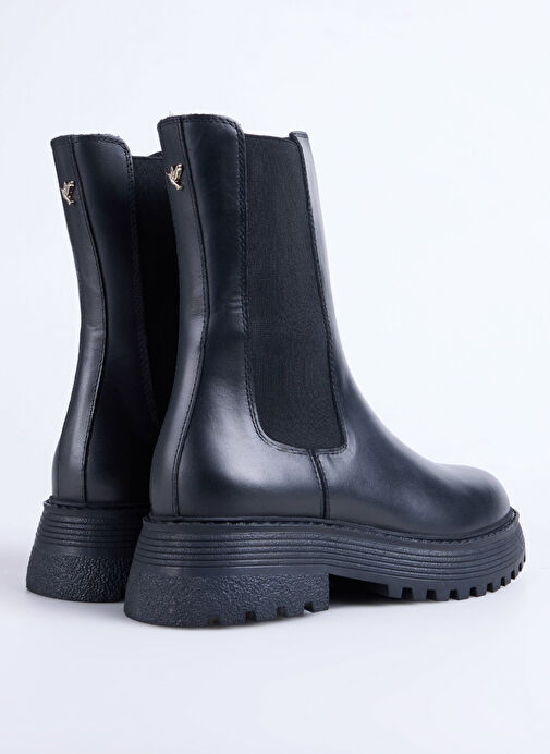 Fabrika Siyah Kadın Deri Bot VICENTE NEW - Görsel 4