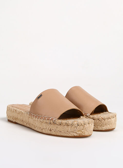 Dkny Bej Kadın Deri Terlik K1304618B7Y - Görsel 3